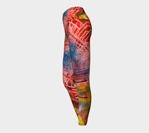 Red Dawn Yoga Leggings