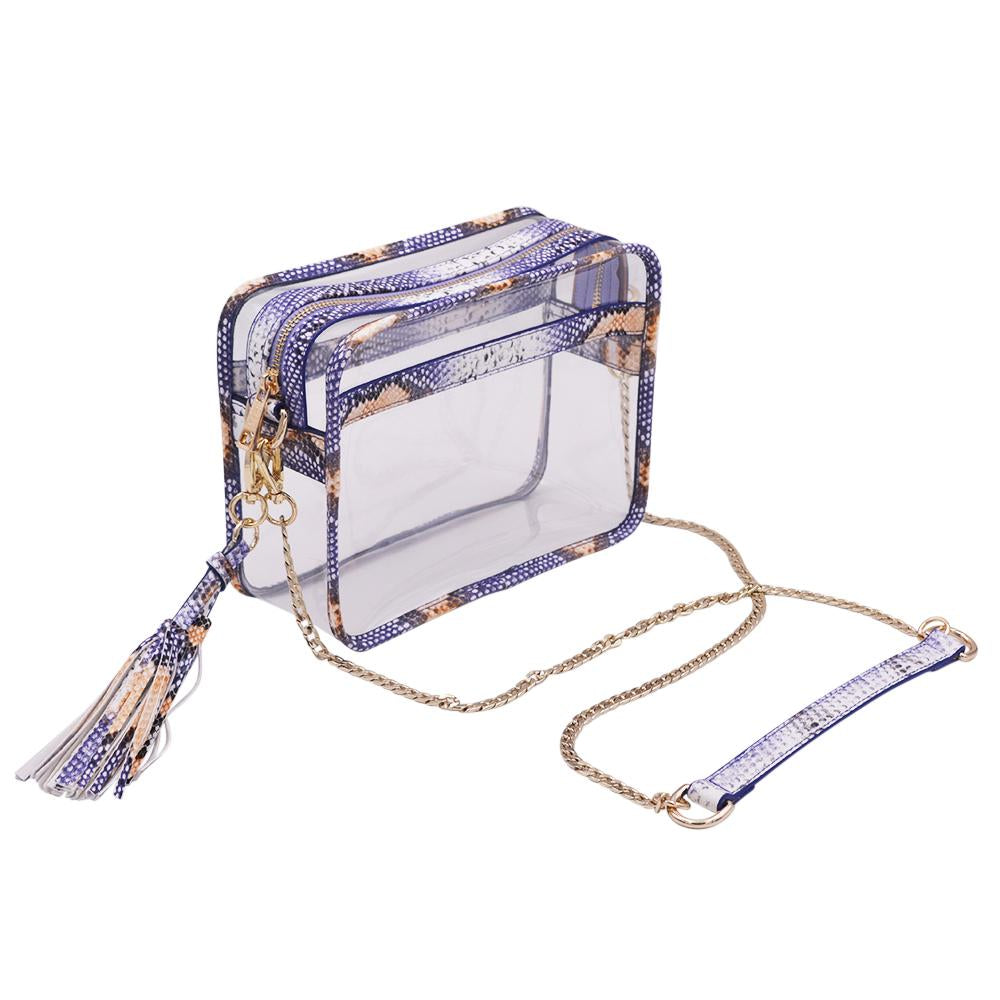 Policy Handbags - Basic Bare Clear Bag- Jungle Snake