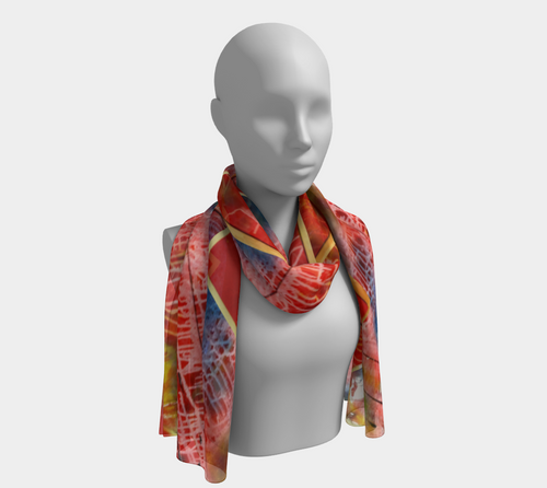Red Dawn Long Scarf