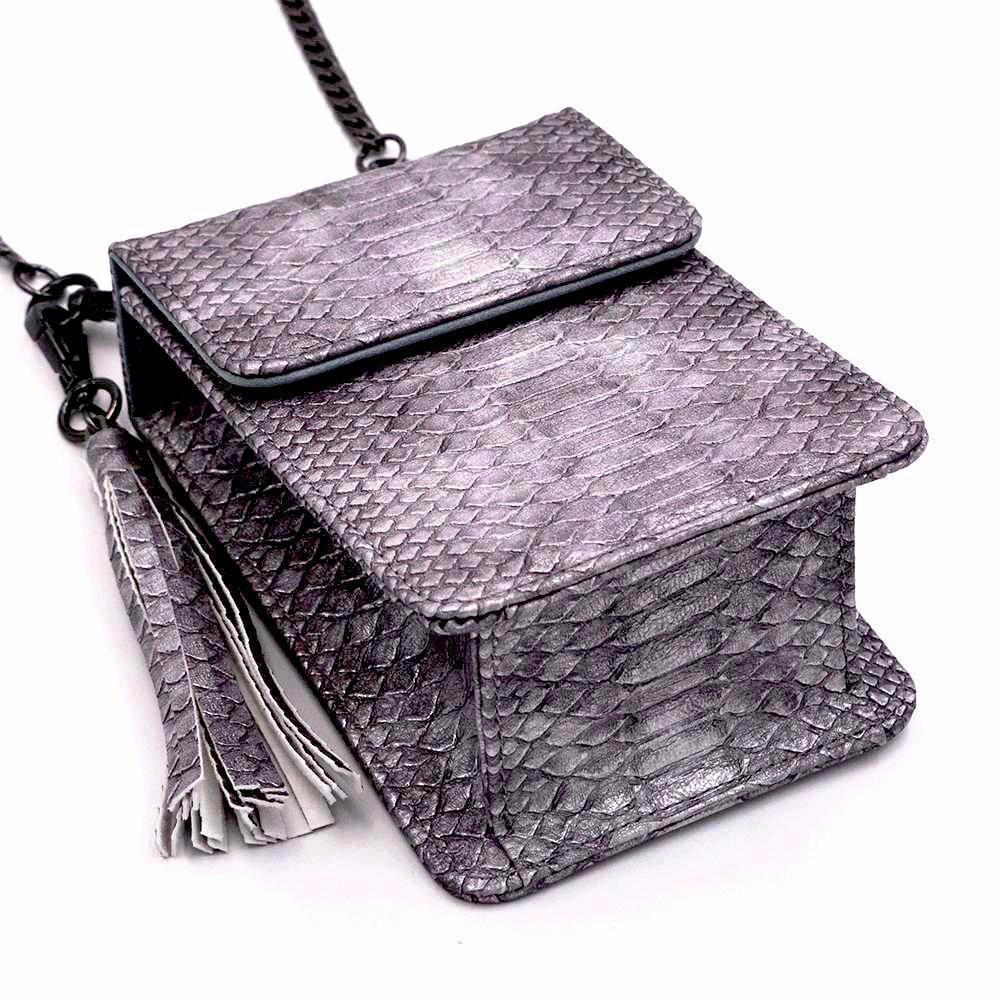 Policy Handbags - The Flipper - Gravel Snake