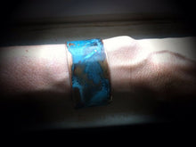 ssd jewelry - 1.25" Blue Speckled Verdigris Patina Cuff