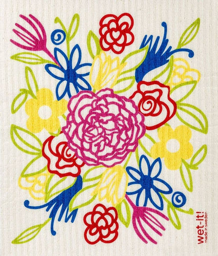 Wet-it! - Multi Flower Bouquet Swedish Cloth