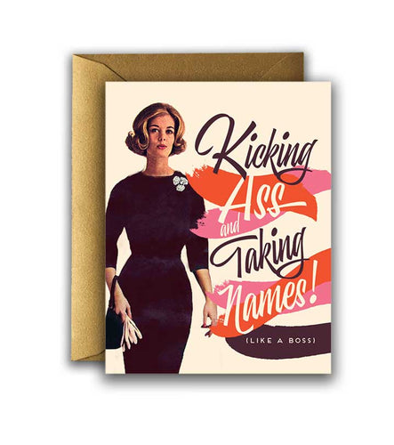 Offensive + Delightful - GIRLS Kicking Ass Boss CARD