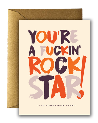 Offensive + Delightful - F*ING! Rock Star Card