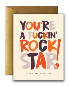 Offensive + Delightful - F*ING! Rock Star Card
