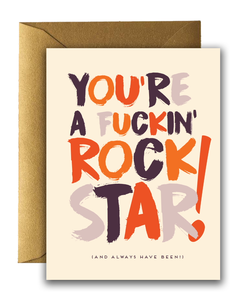 Offensive + Delightful - F*ING! Rock Star Card