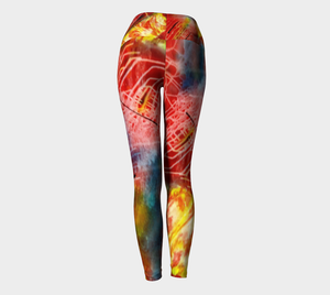 Red Dawn Yoga Leggings