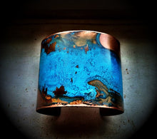ssd jewelry - 2" Width Blue Verdigris Patina Cuff