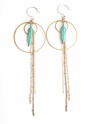 ssd jewelry - Hope Feather And Hoops