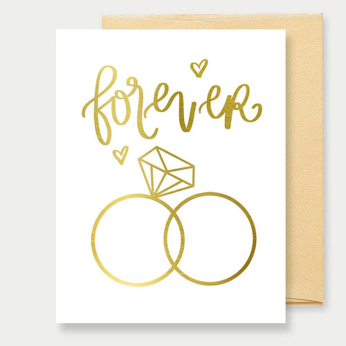Sweet Water Decor - Forever (Gold Foil) Greeting Card