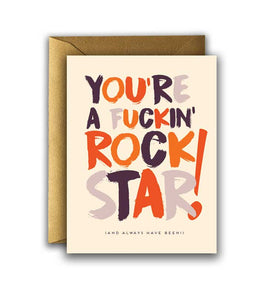 Offensive + Delightful - F*ING! Rock Star Card