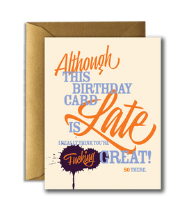 Offensive + Delightful - BELATED BIRTHDAY POEM