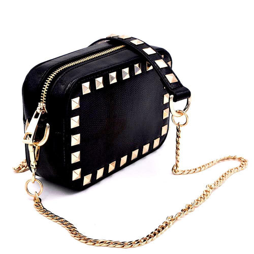 Policy Handbags - The Stunner - Black Stud