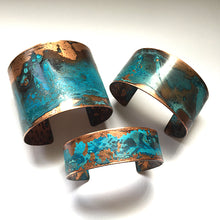 ssd jewelry - 2" Blue Speckled Verdigris Patina Cuff