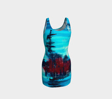 Red Tide Fitted Dress