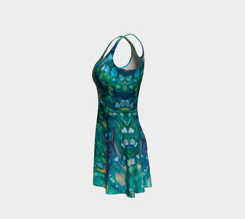 Coral Stones Flare Dress