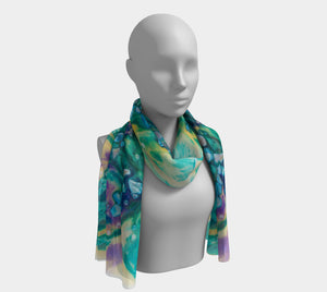 Coral Stones Long Scarf