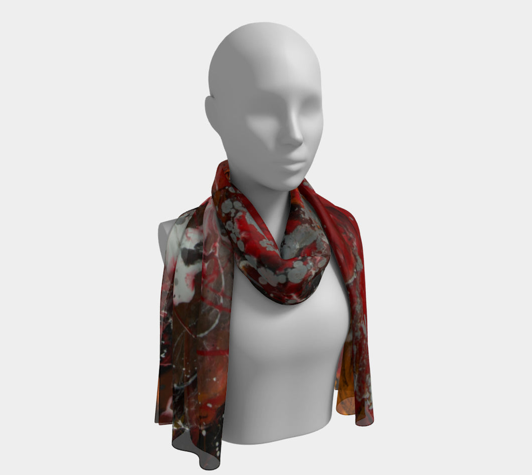 Fire Storm Long Scarf