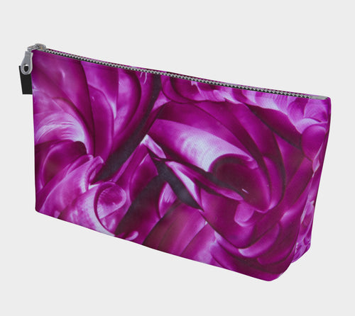 Fuscia Rose Cosmetic Bag