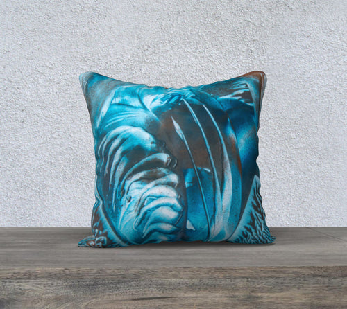 Blue Fauna 18x18 Pillow Case
