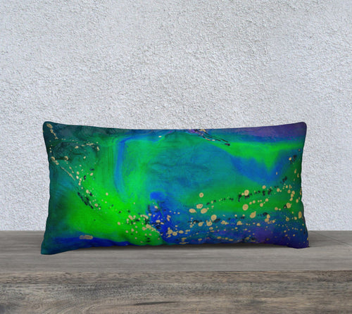 Jaded Gold Pillow - Velia Lala Designs