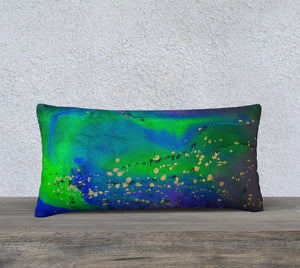 Jaded Gold Pillow 1 - Velia Lala Designs