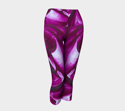 Fuchsia Rose Yoga Capris