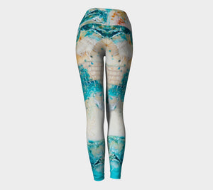 Aztec blues Yoga Leggings