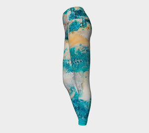 Aztec blues Yoga Leggings